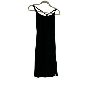 Kuhl Black Strappy Back Scoop Neck Midi Dress